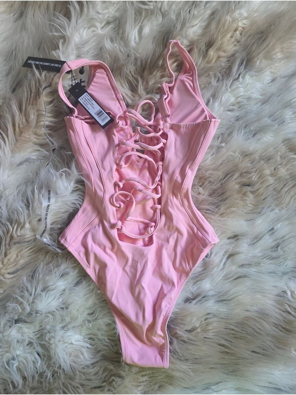 Ta3 Brazilian Plunge Keyhole One Piece Flamingo - Picture 2 of 7
